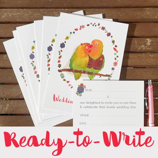 Ready-to-Write wedding invitations page link
