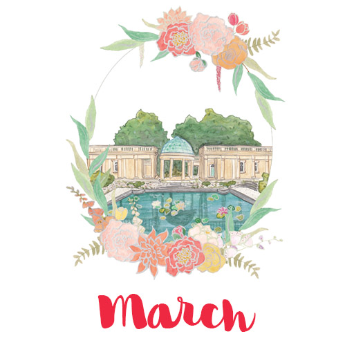 March Calendar page